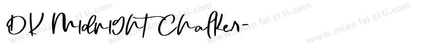 DK Midnight Chalker字体转换